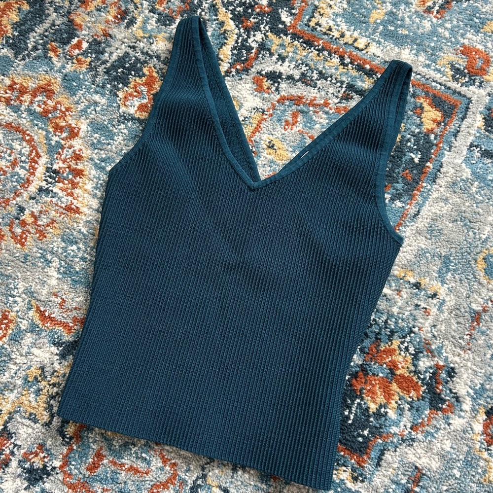 Babaton Sculpt Knit V-neck Tank